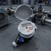 Compteur d'eau multi-jets DN15 R100 avec boîtier en plastique, certifié ISO 4064, faible chute de pression, débit nominal pour usage domestique