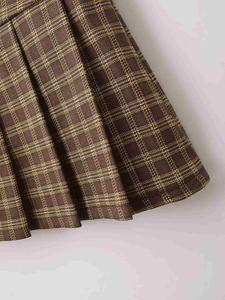 <span class=keywords><strong>กระโปรง</strong></span>สั้น<span class=keywords><strong>ลาย</strong></span>สก็อตแฟชั่นคุณภาพสูงสำหรับผู้หญิง ไซส์ XS คอลเลคชั่นฤดูใบไม้ร่วง-ฤดูหนาว ปี 2026 พร้อมกางเกงขาสั้นในตัว ขายส่ง - Product Image 5
