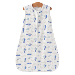 Gigoteuse d'été sans manches mi-mollet pour bébé, style européen et américain, en coton, anti-coup <span class=keywords><strong>de</strong></span> pied, pour <span class=keywords><strong>chambre</strong></span> climatisée - Product Image 3