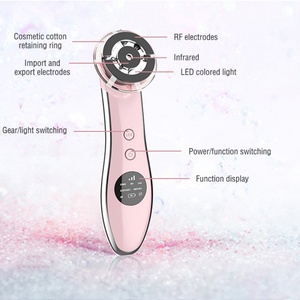 Appareil de beauté anti-âge à 5 couleurs de luminothérapie, masseur facial vibrant pour un nettoyage en profondeur et une absorption efficace - Product Image 2