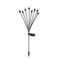 Lampes solaires RGB à 6 LED en forme de feux d'artifice pour jardin, pelouse, patio, paysage et décorations de fêtes et mariages