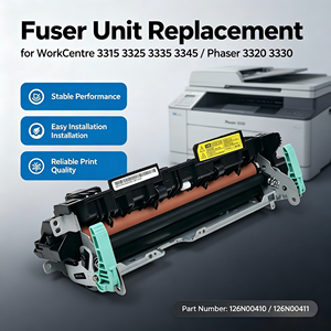 Unité de fusion 126N00410 pour <span class=keywords><strong>Xerox</strong></span> WorkCentre 3315 3325 3335 <span class=keywords><strong>3345</strong></span> <span class=keywords><strong>Phaser</strong></span> 3320 3330 126N00411 Fuser 110V 220V - Product Image 1