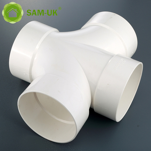 PVC-U PIPE AND FITTINGS SERIES (ASTM 2665) DWV TRIPPLE PVC four way joint Plastic pipe fittings