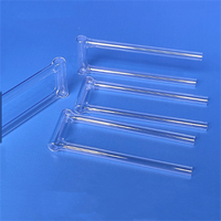 Tube d'échantillonnage clair en verre fondu de tube à essai de quartz de forme de U transparente pour l'analyse chimique de pari
