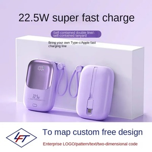แบตเตอรี่ลิเธียม 18650 ความจุสูง 10000mAh/20000mAh  พาวเวอร์แบงค์สีสันสดใส ชาร์จเร็ว ขนาดเล็ก พกพาสะดวก - Product Image 4