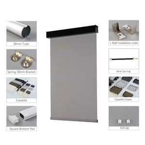 Stores enrouleurs électriques motorisés SAMADHI Premium avec télécommande, tissu durable bloquant le soleil - Product Image 4