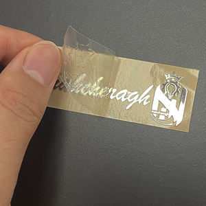 Autocollant de logo personnalisé impression transfert UV en vinyle imperméable à l'eau transparent marque impression autocollants pour tasses en verre - Product Image 3