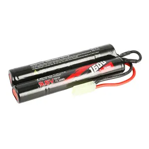 Gens Ace 1600mah 9.6v nimh airsoft battery butterfly Nunchuck-Style NIMH Battery