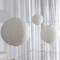 Lampe tissée naturelle faite à la main Restaurant lanterne décorative en papier de riz suspension créative pour l'intérieur