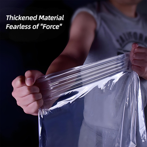 Grand sac de rangement transparent surdimensionné en PE auto-scellant en plastique épaissi pour vêtements couettes aliments pour animaux de compagnie gelée Sushi <span class=keywords><strong>chewing</strong></span>-<span class=keywords><strong>gum</strong></span> - Product Image 3