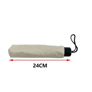 Paraguas de Viaje Moderno de Fibra de Vidrio con 6 Varillas y Apertura Manual, Protección Solar y contra la Lluvia - Product Image 2