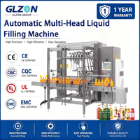 Llenadora de Líquidos Automática Multicabezal de 500ml-5L |   Máquina de Embotellado de Precisión para Producción Industrial