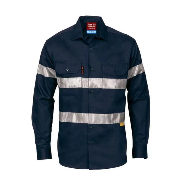 Construction Working Safety Vest Long Sleeve Unisex Nylon Polyester