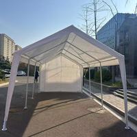 Abri de voiture pour glamping avec toit imperméable, auvent de garage pour véhicule avec structure robuste, tente de voiture pour jardin