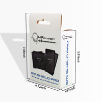 Boîte en carton blanc personnalisée avec logo imprimé en couleur pleine, pour accessoires électroniques