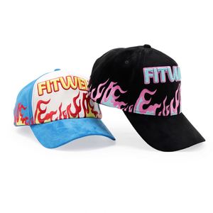 Gorras de Béisbol de Terciopelo de Alta Calidad con Bordado Completo en 5 Paneles, Diseño de Llama, Venta al Por Mayor, con Logotipo Personalizado - Product Image 2