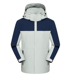 YZ Hooded Winter Stand <strong>Cycling</strong> <strong>Jacket</strong> <strong>Men</strong>/Women Color Block Waterproof WindproOf Zipper Front Functional Outdoor Wholesale - Product Image 5