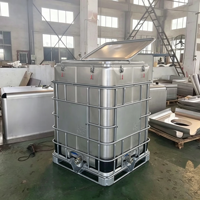 Cuve personnalisée de 1000 L avec couvercle, conforme aux normes européennes, étanchéité fiable, résistante à la corrosion, en acier inoxydable 316, pour azote liquide