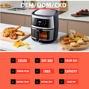 Bán buôn 10L Đen Nồi chiên không khí nhanh khỏe mạnh không dầu, cửa sổ trực quan, làm đồ ăn nhẹ, bánh ngọt, và thực phẩm ngón tay, sử dụng bên hộ gia đình - Product Image 3