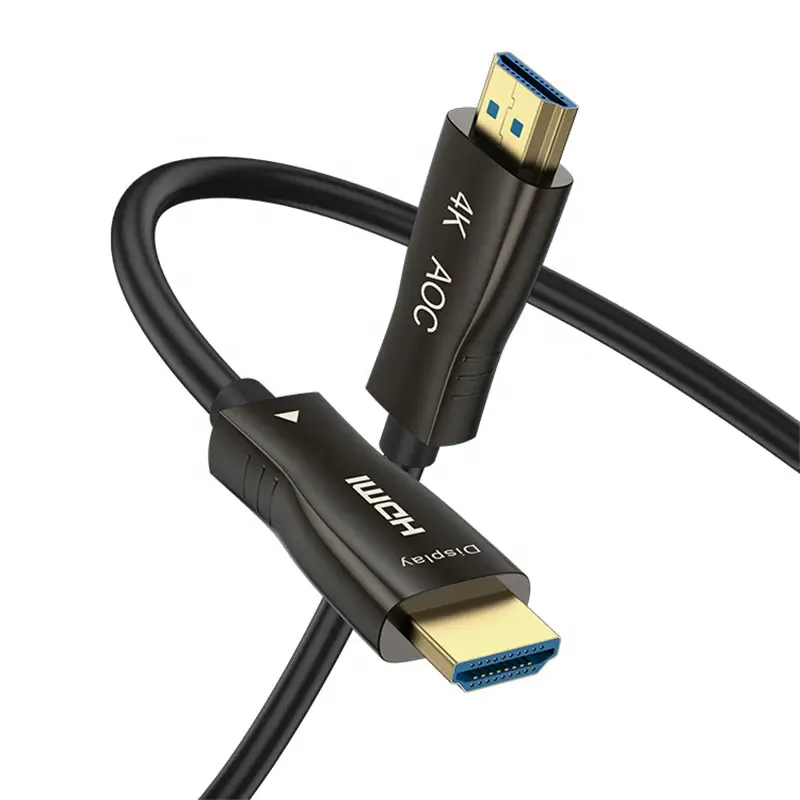 Yüksek çözünürlüklü 10m 4K HDMI Fiber optik kablo 18Gbps destek VRR eARC ince ince AOC HDMI