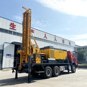 Machine de Forage de <span class=keywords><strong>Puits</strong></span> d'Eau Montée sur Camion 300m 500m avec Compresseur d'Air - Product Image 5