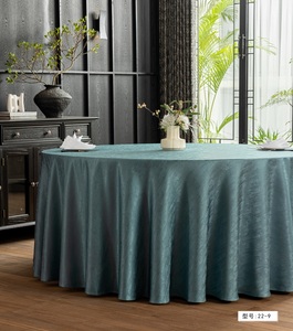 Mantel <span class=keywords><strong>Rectangular</strong></span> Grande con Diseño Redondo <span class=keywords><strong>para</strong></span> Banquetes de Hotel, Bodas y Eventos, Caminos de <span class=keywords><strong>Mesa</strong></span> al por Mayor - Product Image 3