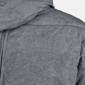 GLOWING NEON INDUSTRY Men's Trendy Streetwear Hooded Puffer Jacket Winter Casual Standard Thickness Polyester Windproof - Product Image 6