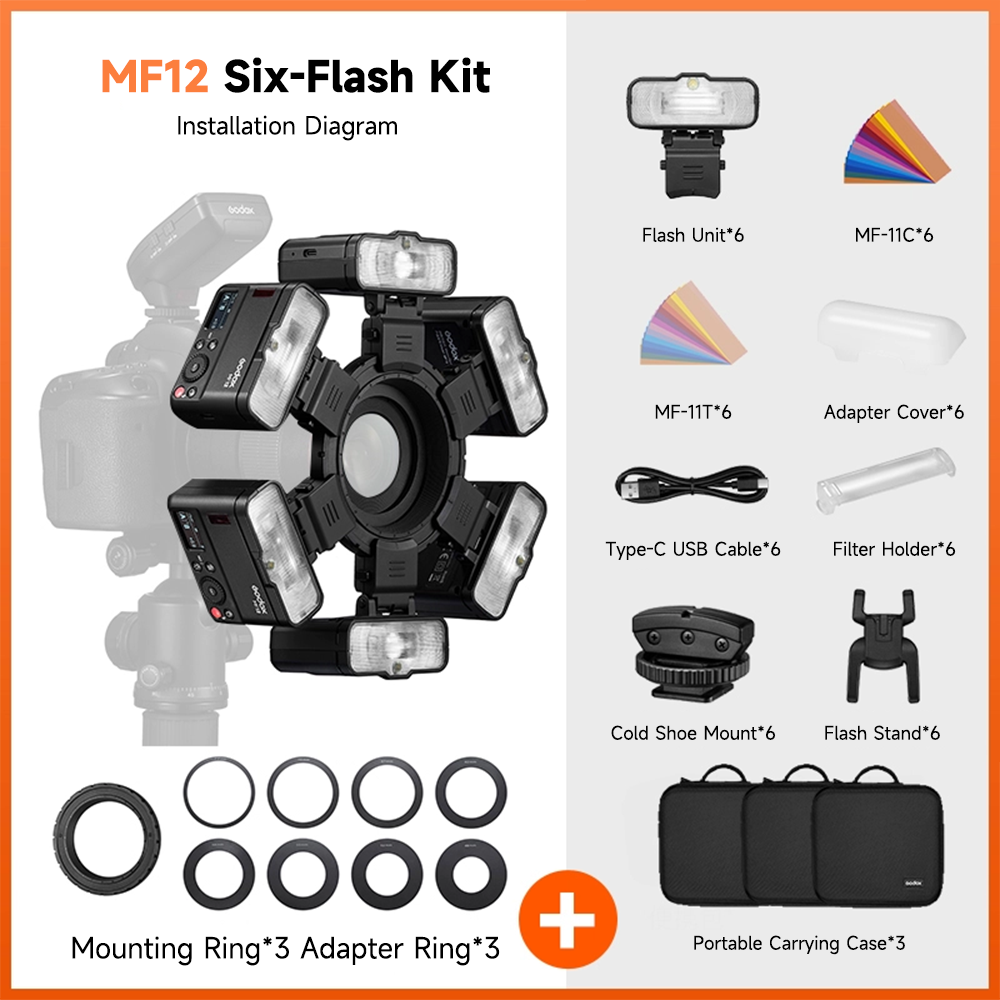 Kit standard à six flashs MF12