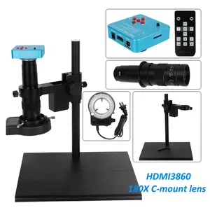 Caméra de microscope stéréoscopique industrielle USB 38MP 180X soudage réparation bijoux Inspection Microscope professionnel - Product Image 2