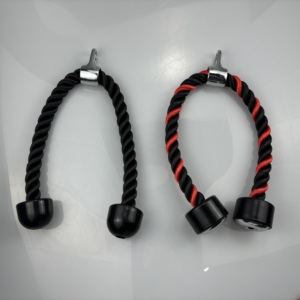 Tập Thể Dục Công Suất Nặng Màu Đen Phòng Tập Thể Dục Đôi Grip Nylon Tricep Dây Tập Thể Hình Đào Tạo Cơ Bắp Nylon Bện Đào Tạo Cơ Bắp - Product Image 1
