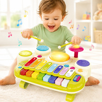 Montessori Baby Musical Instrument Electronic Xylophone Drum Educational Learning Toy for Toddlers 18M+