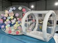 Tente Dôme Transparente Commerciale Gonflable pour Fêtes en Plein Air, Idéale pour l'Accueil de Grands Événements et de Fêtes à Ballons
