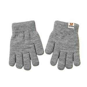 Gants d'hiver chauds d'extérieur à cinq doigts Gants en peluche pour enfants Gants en <span class=keywords><strong>laine</strong></span> d'<span class=keywords><strong>alpaga</strong></span> de couleur bonbon - Product Image 2