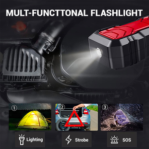 Mini nhưng Mighty 2500A xe nhảy khởi động với 22800mAh công suất kép USB Kết quả đầu ra và siêu sáng LED - Product Image 4