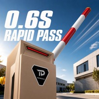 Barrière de parking intelligente à levage rapide pour système de contrôle d'accès des véhicules avec caméra LPR/ANPR pour parking commercial