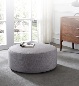 Simples E moderno Design Móveis para Sala Grande Rodada Tecido Escabelo Pufe