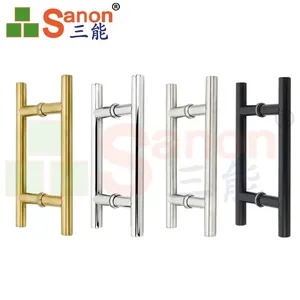 SANON Bathroom Accessories Stainless Steel 201 304 Shower Sliding Glass Door Handle Fitting