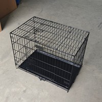 Enclos pour animaux de compagnie, parc pour chien, sécurité renforcée, luxe, pliable, portable, avec plateau en plastique et fermeture à ceinture