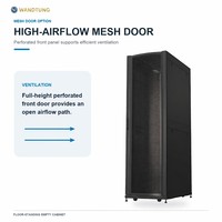 Baie de serveur 42U avec 180 unités °   Armoire serveur à porte entièrement ouverte, rails réglables et étagère de 150 kg pour systèmes d'imagerie hospitalière