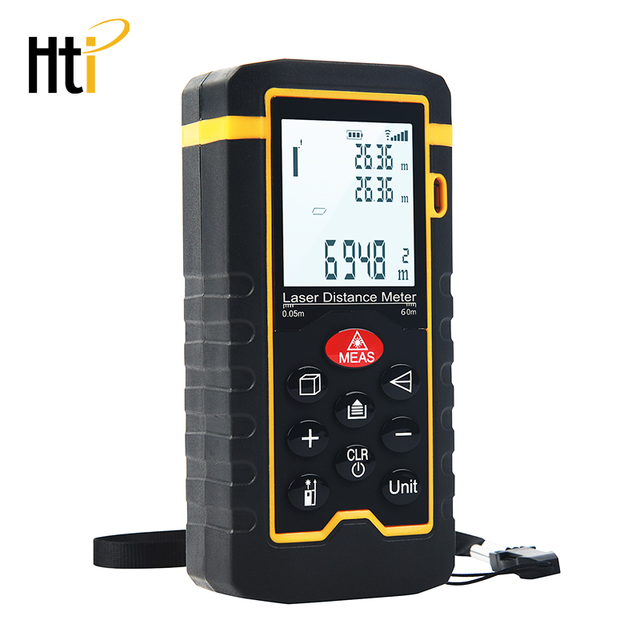 Ht-100 Laser Meter Electronic Roulette Lcd Digital Laser Rangefinder Trena Metro Measuring Tape Ruler Test Tools
