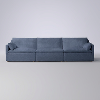 Canapé sectionnel moderne, simple, assemblé à la main, modulaire, avec accoudoirs inclinés, canapé de luxe pour salon, appartement, hôtel