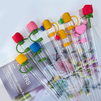 Capuchon de paille en silicone de qualité alimentaire écologique, couvercle de paille en silicone souple, embout de paille anti-poussière en silicone