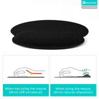 Tapis de Souris Ergonomique Personnalisé en PVC Blanc Sublimable avec Repose-Poignet et Logo Imprimé pour Ordinateur – Vente en Gros
