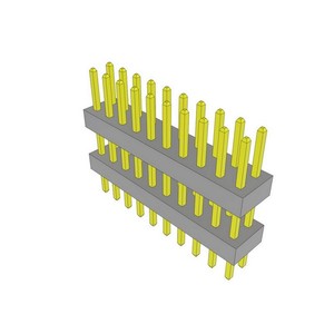 מחבר TW-10-05-<span class=keywords><strong>L</strong></span>-D-290-130 20 פוזיציות, מרווח ראש, מחבר TW 2.00 מ\"מ מצופה זהב TW1005LD290130, חיבור דרך חור - Product Image 1