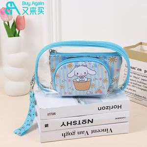 Proveedor Mayorista en Línea de Set de Bolsas de Cosméticos de PVC Transparente e Impermeable con Personaje de Dibujos Animados de Hello Kitty - Product Image 5