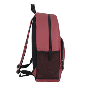 Versatile Fashion Solid Color Zipper Closure Durable Polyester DAY <strong>BACKPACK</strong> <strong>18L</strong> Capacity Arcuate Shoulder Strap Stylish Fishnet - Product Image 4