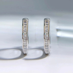 Orecchini a Cerchio Geometrici Scintillanti per Donne, Gioielli di Moda per Uso Quotidiano e Feste - Product Image 5