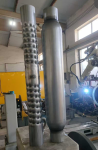 Silenciador de escape Universal de 2 pulgadas y 8 pulgadas, silenciador de algodón de admisión, resonador para sistema de escape de coche - Product Image 6