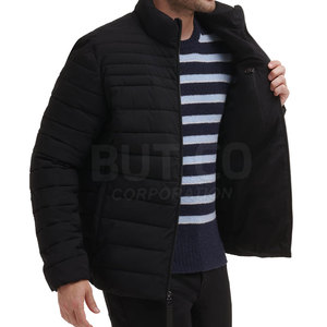 Chaqueta acolchada de alta calidad para hombre con mangas largas Diseño informal elegante Lona superior para el último estilo de la calle principal - Product Image 3