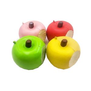 لعبة ترويجية فواكه مطبوعة مخصصة مضادة للإجهاد على شكل تفاحة PU للأولاد والبنات من عمر 5 إلى 7 سنوات - Product Image 1